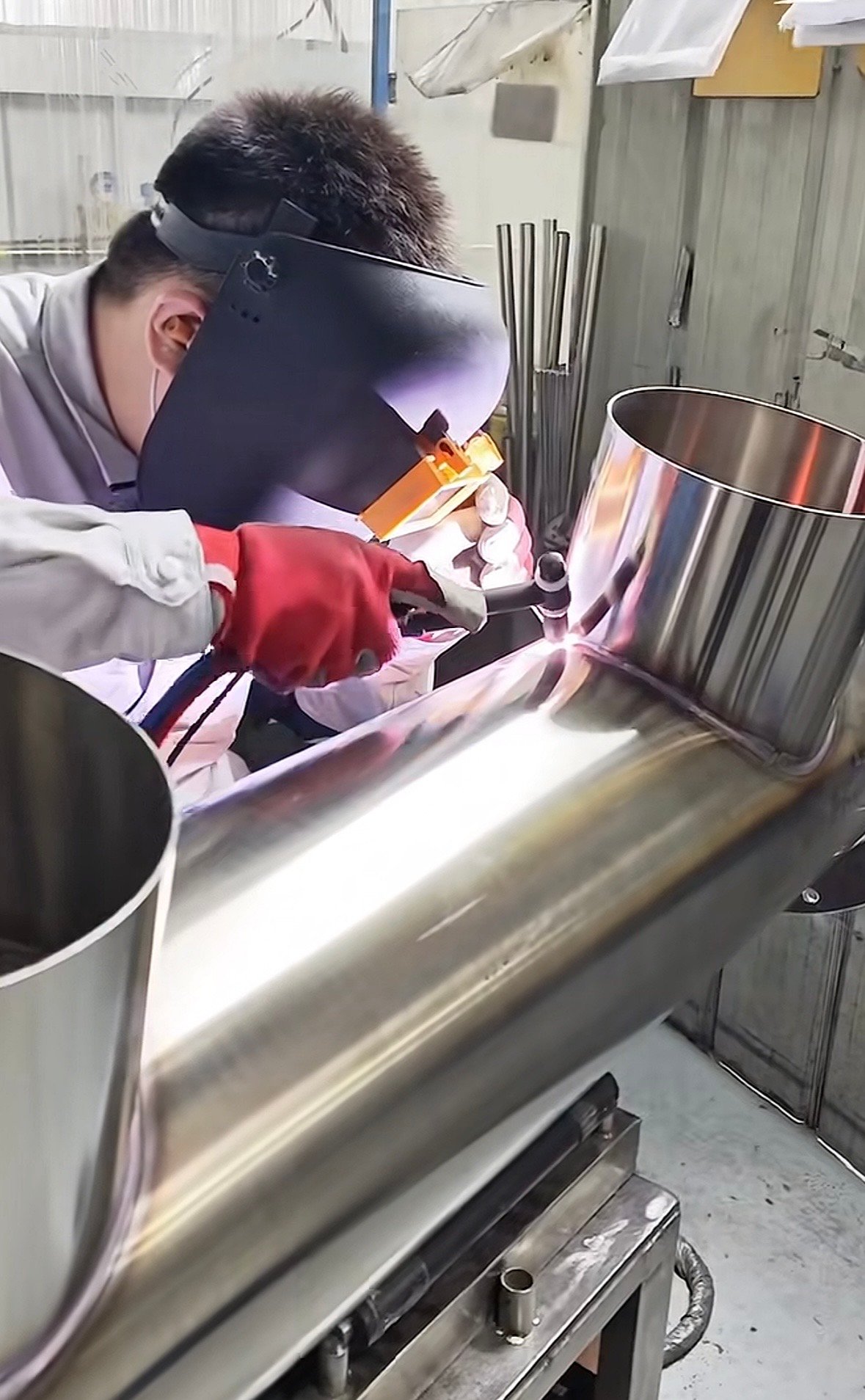 WANDONG ENVIRO Sanitary TIG Welding for SS316L Industrial RO Pipe
