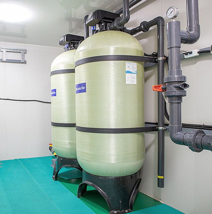 SWRO Pre-treatment Multi-media FRP Filter Tanks for Seawater Desalination